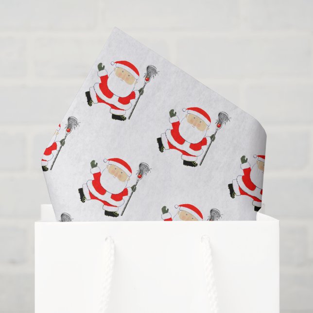 Lacrosse Christmas Holiday Tissue Paper (Gift Bag)