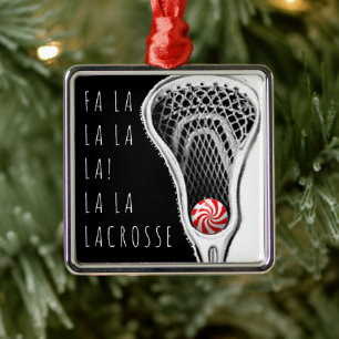 Lacrosse Christmas Metal Tree Decoration