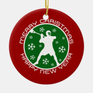 Lacrosse Christmas ornament