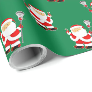 Lacrosse Christmas Wrapping Paper