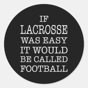 Lacrosse  classic round sticker
