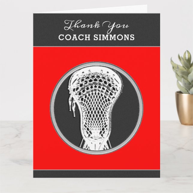 Lacrosse Coach Card (Small Plant)