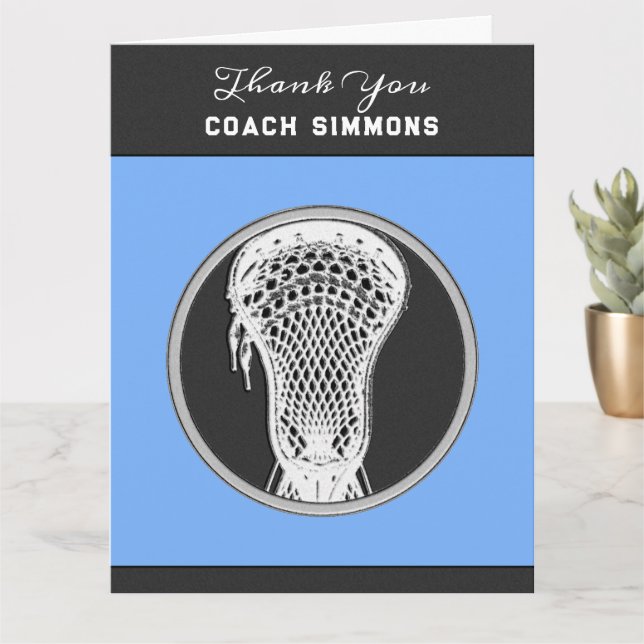 Lacrosse Coach Card (Small Plant)