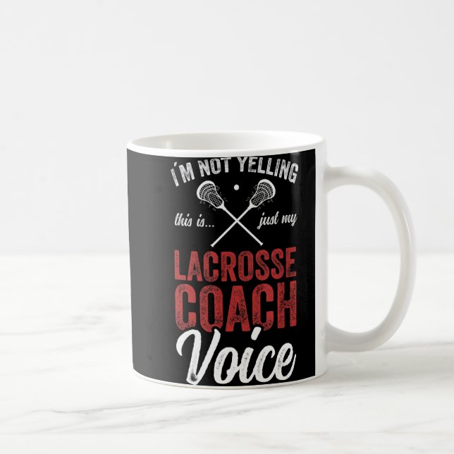 Lacrosse coach coaching Lacrosse Player Stick quot Coffee Mug (Right)