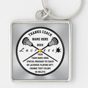 Lacrosse Coach Gifts, Personalised Lacrosse  Key Ring