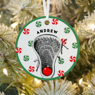 Lacrosse Collectable Metal Tree Decoration