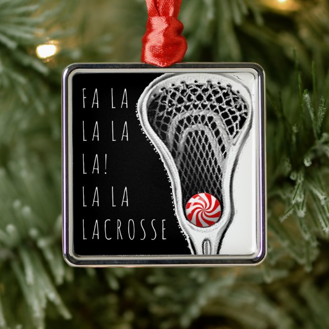 Lacrosse Collectible Christmas Metal Tree Decoration (Tree)
