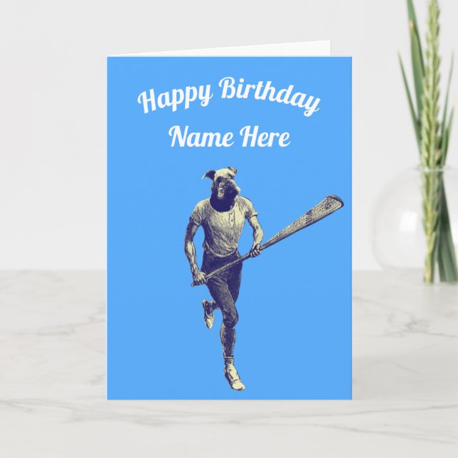 Lacrosse  Customisable Card (Front)