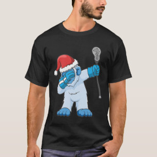 Lacrosse Dabbing Yeti Bigfoot Sasquatch Lax Christ T-Shirt