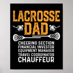 Lacrosse Dad Cheering Section Financial Investor F Poster