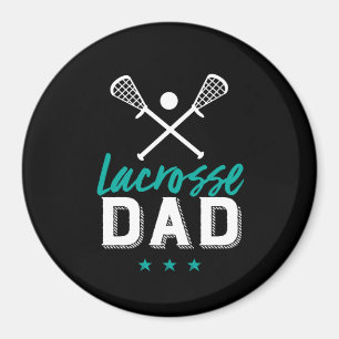 Lacrosse Dad Proud Father of Sports Player Kid Magnet
