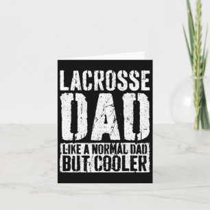 Lacrosse Dad Shirt Men Fathers Day Lacrosse Dad  Card