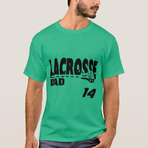 Lacrosse Dad with Number T-Shirt
