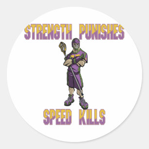 Lacrosse Defence SP Purple Sticker