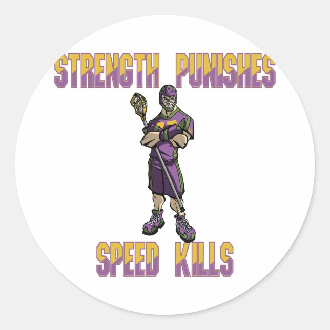 Lacrosse Defence SP Purple Sticker (Front)