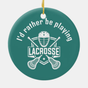 Lacrosse Design  Ceramic Tree Decoration