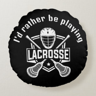 Lacrosse Design  Round Cushion
