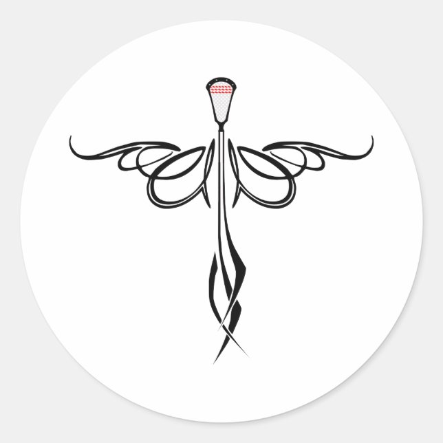 Lacrosse Designs Flying 2 Sticker (Front)