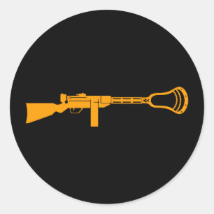 Lacrosse Designs Gun Sticker