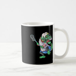 Lacrosse Dinosaur T Rex With Lacrosse Stick Funny Coffee Mug