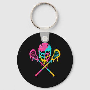 Lacrosse Drip Lax Helmet Ice Cream Sticks  Key Ring