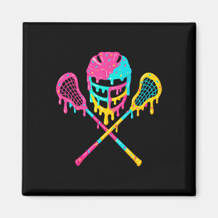 Lacrosse Drip Lax Helmet Ice Cream Sticks Magnet