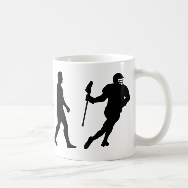 Lacrosse Evolution - Funny Lacrosse Coffee Mug (Right)