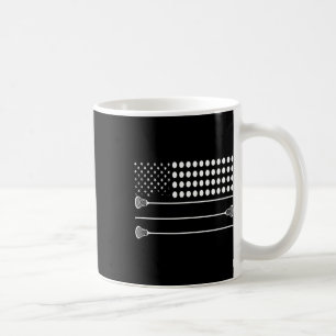 Lacrosse Flag Usa - Funny Lax Player Coffee Mug