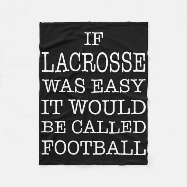 Lacrosse  fleece blanket (Front)