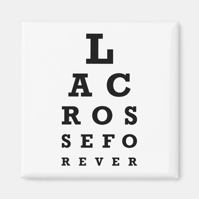 Lacrosse Forever Magnet (Front)