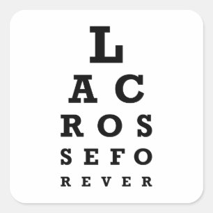 Lacrosse Forever Square Sticker