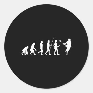 Lacrosse Gifts For Boys Lax Lacrosse Player Stick Classic Round Sticker