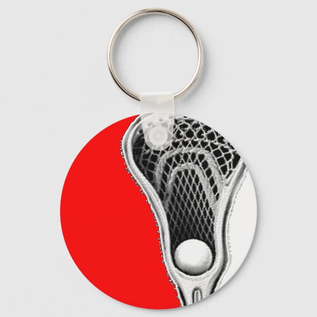 Lacrosse Gifts Red Team Key Ring (Front)