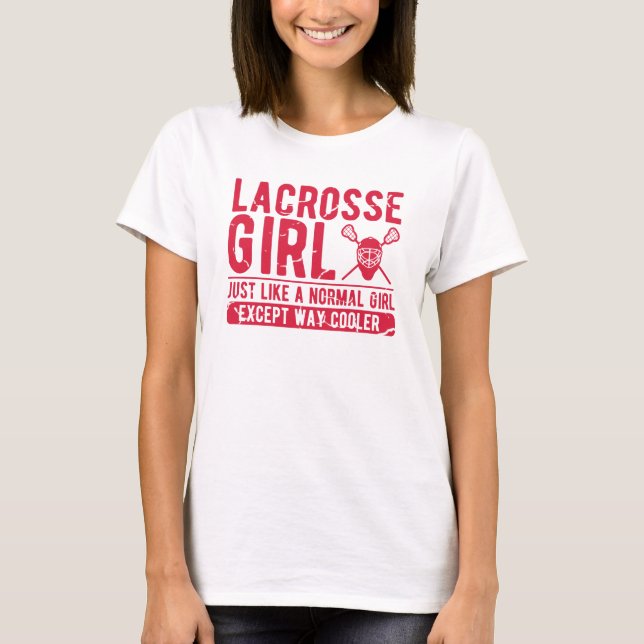 Lacrosse Girl Gift - Women's LAX - Ladies Lacrosse T-Shirt (Front)
