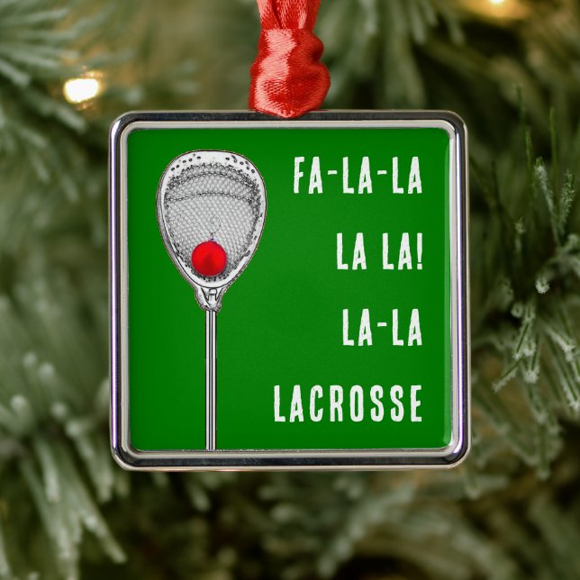 Lacrosse Goalie Collectable Metal Tree Decoration (Tree)