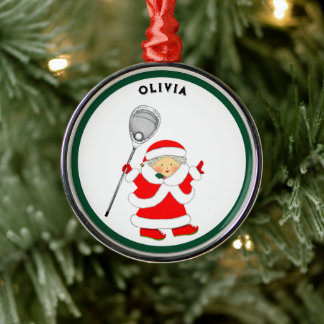 Lacrosse Goalie Collectable Metal Tree Decoration