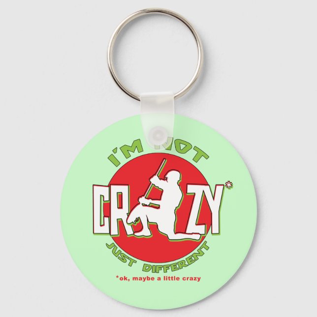 Lacrosse Goalie Design Keyring (Front)