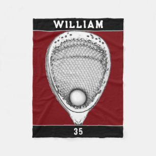 Lacrosse Goalie Fleece Blanket