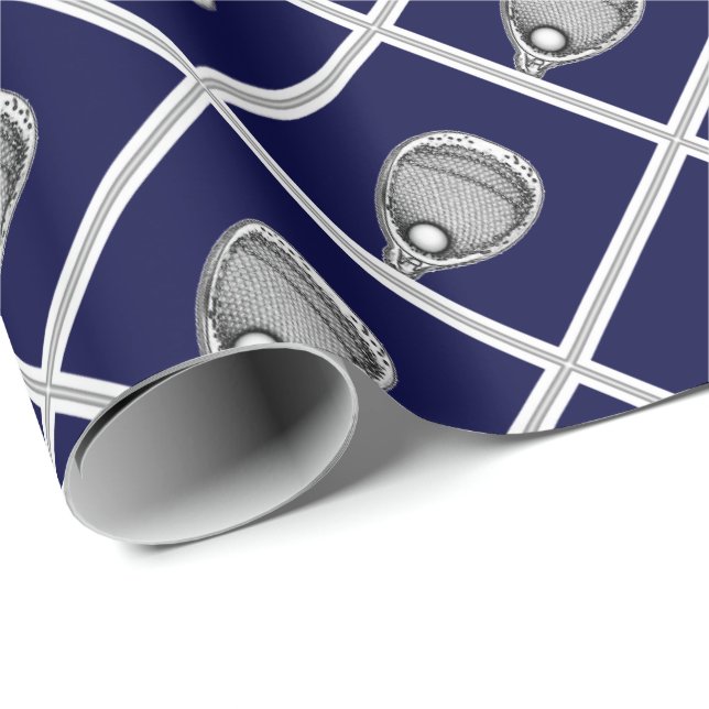 Lacrosse Goalie Gift Wrapping Paper (Roll Corner)