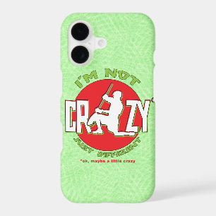 Lacrosse Goalie 'I'm Not Crazy' Cell Phone Case
