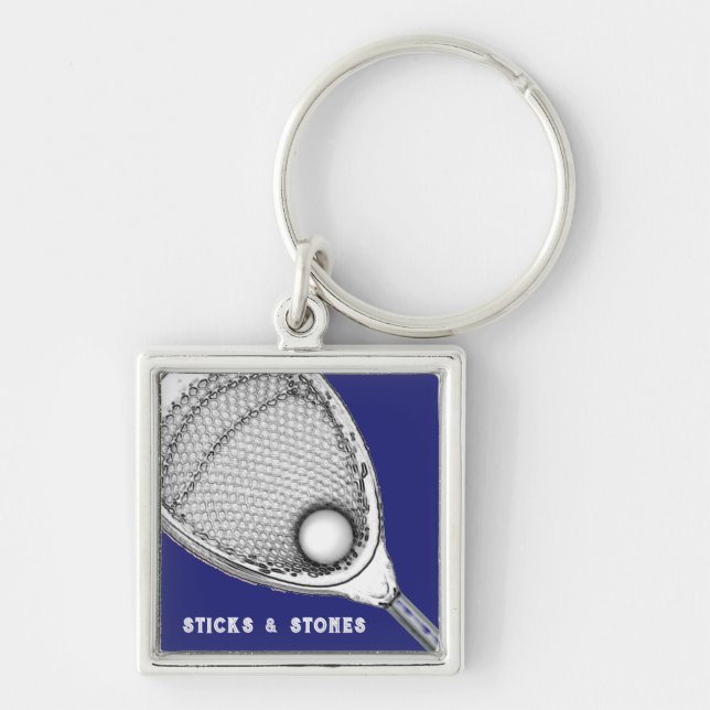 Lacrosse Goalie Key Ring (Front)