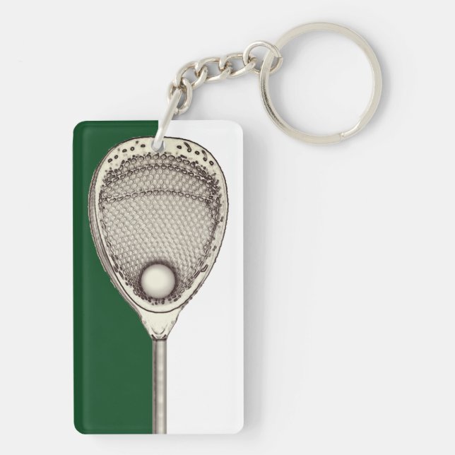 Lacrosse Goalie Key Ring (Back)