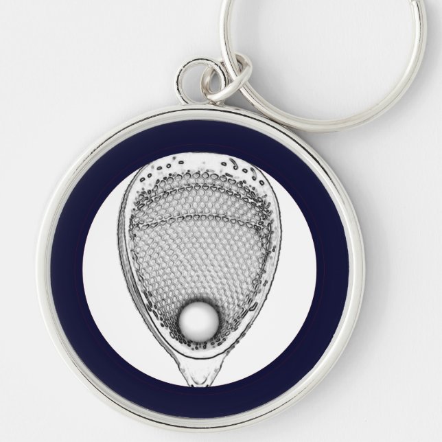 Lacrosse Goalie Keychain (Front)