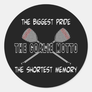 Lacrosse Goalie Motto Sticker