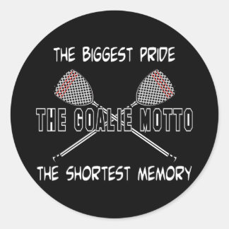 Lacrosse Goalie Motto Sticker