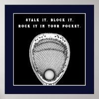 Lacrosse Goalie Quote Poster