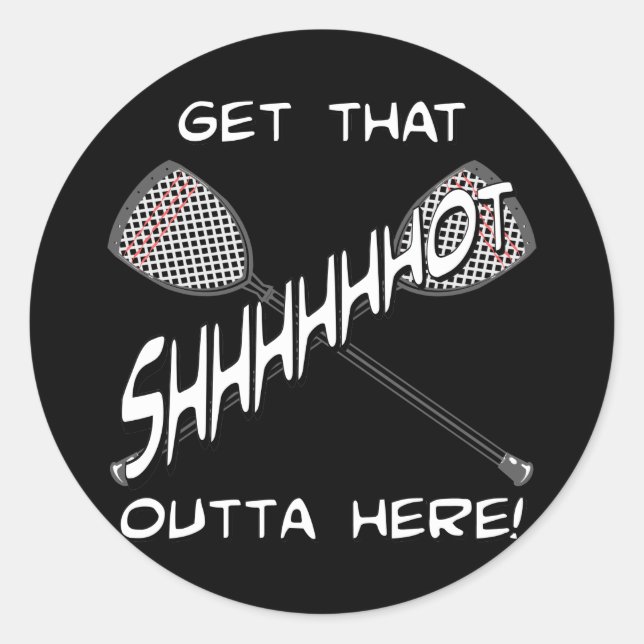 Lacrosse Goalie Shhhot Sticker (Front)