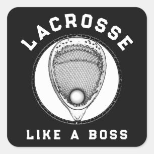 Lacrosse Goalie Square Sticker