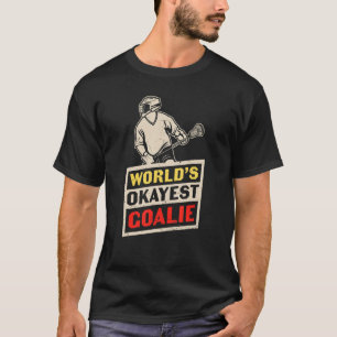 Lacrosse Goalie Vintage Ladies Mens Lax T-Shirt