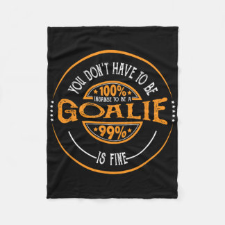 Lacrosse Goalkeeper Lax Player Funny Lacrosse Goal Fleece Blanket